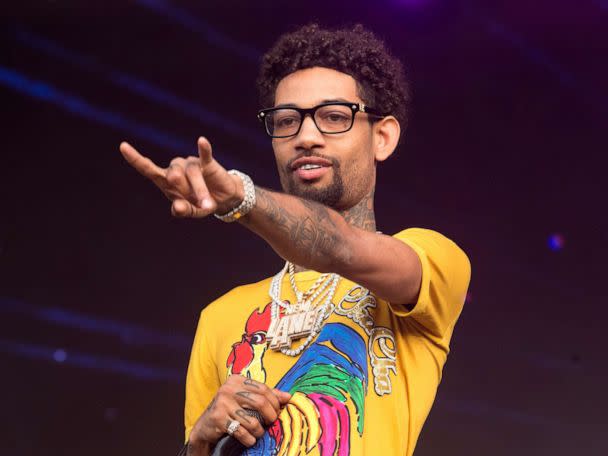 PHOTO: PnB Rock performs at the 2018 Firefly Music Festival in Dover, Del., June 16, 2018. (Owen Sweeney/Invision/AP, FILE)