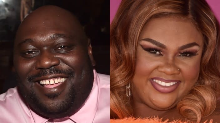 Comic-actor Faizon Love (left) is getting some serious pushback for his recent criticism on Instagram of the new Netflix stand-up special from comedienne Nicole Byer (right). (Photos: Alberto E. Rodriguez/Getty Images)