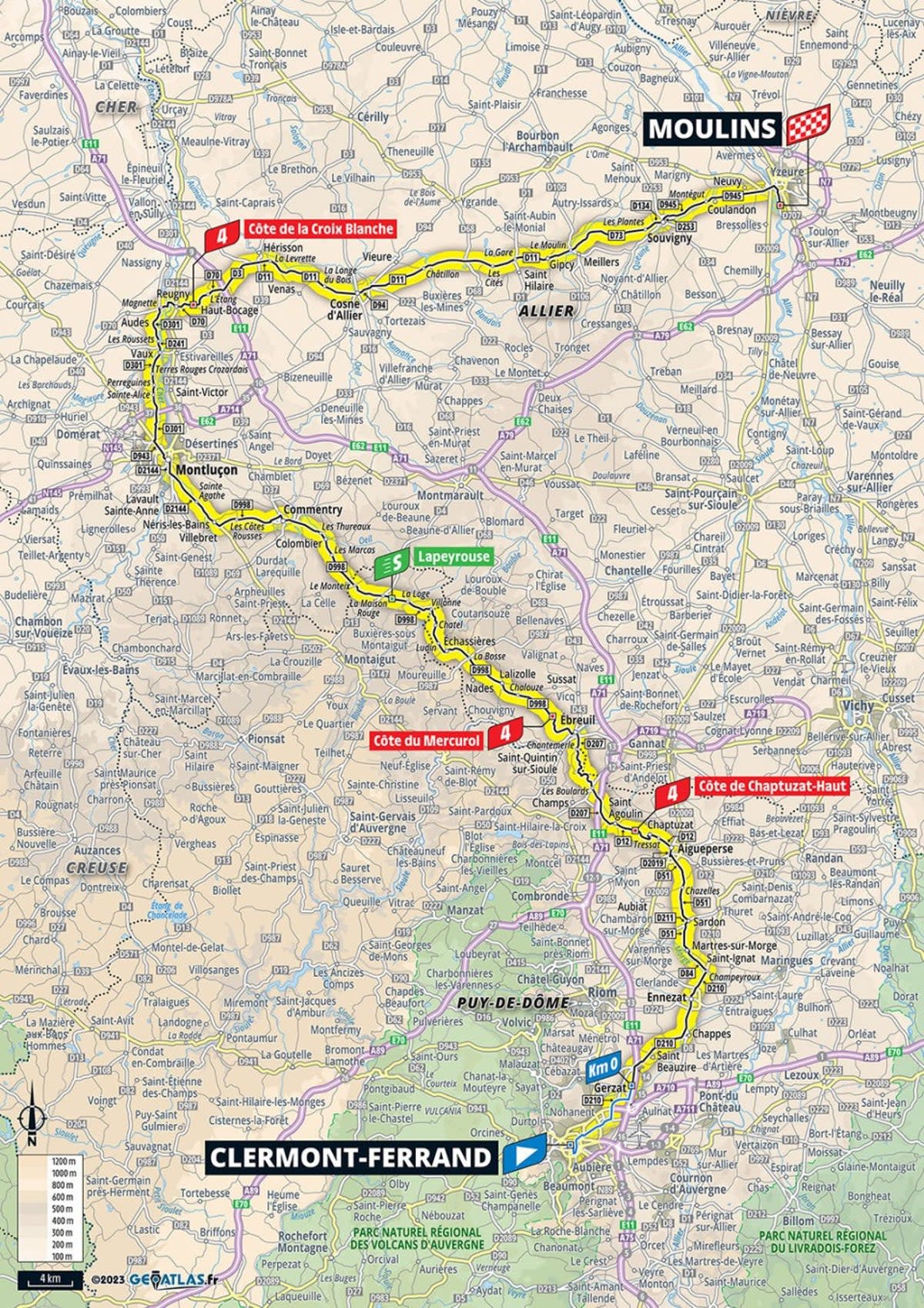 Stage 11 map (letour)