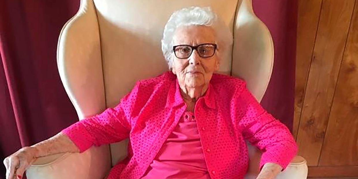 Helen Viola Jackson is shown this April 2017 photo. Jackson was believed to be the last surviving widow of a Civil War soldier when she died Dec. 16, 2020 in Marshfield, Mo. She was 101.