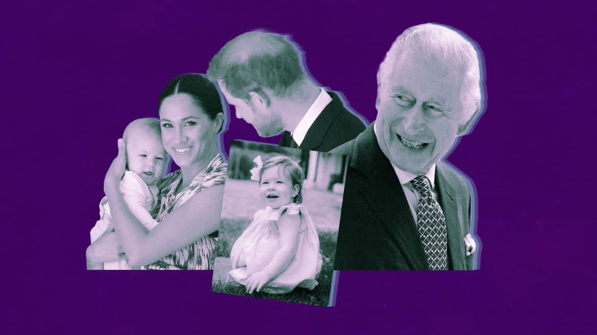 Photo Illustration by Thomas Levinson/The Daily Beast/Reuters/Misan Harriman/The Duke and Duchess of Sussex