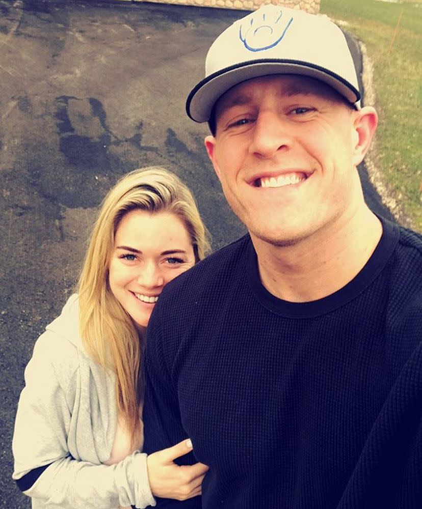 J.J. Watt and Kealia Ohai