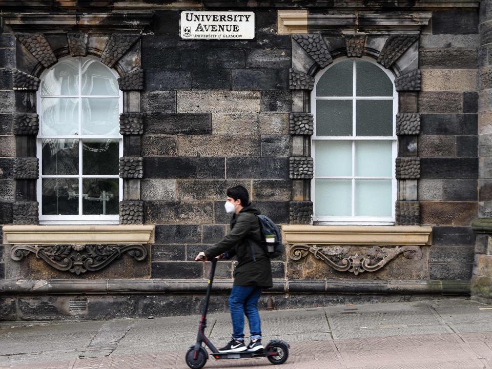 Students in Scotland cannot return home to parents under new rules, the national clinical director has said (AFP via Getty Images)