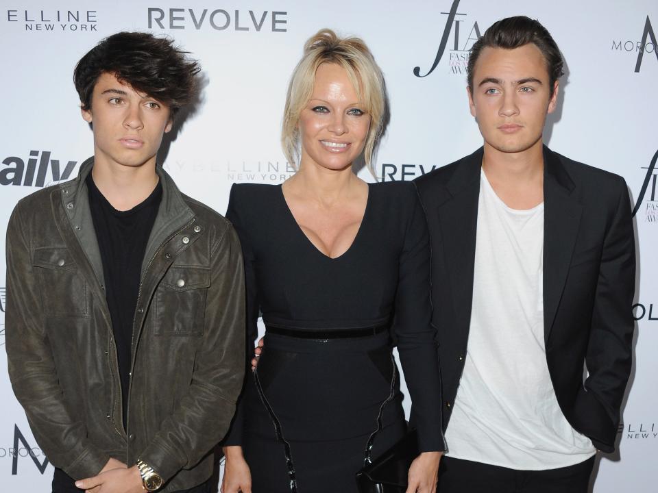 pamela anderson and kids