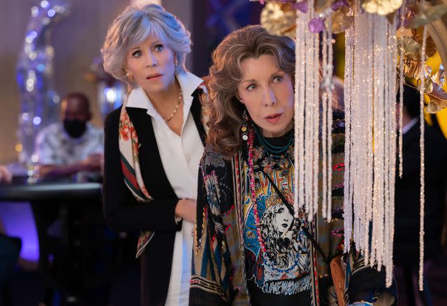 Suzanne Tenner/NETFLIX Jane Fonda and Lily Tomlin on 'Grace and Frankie'