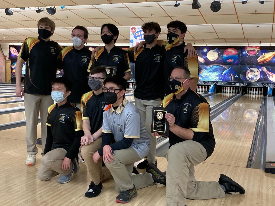The Bergen Tech boys bowling team captured its third straight Bergen County championship on Saturday, Jan. 22, 2022 at Bowler City in Hackensack.