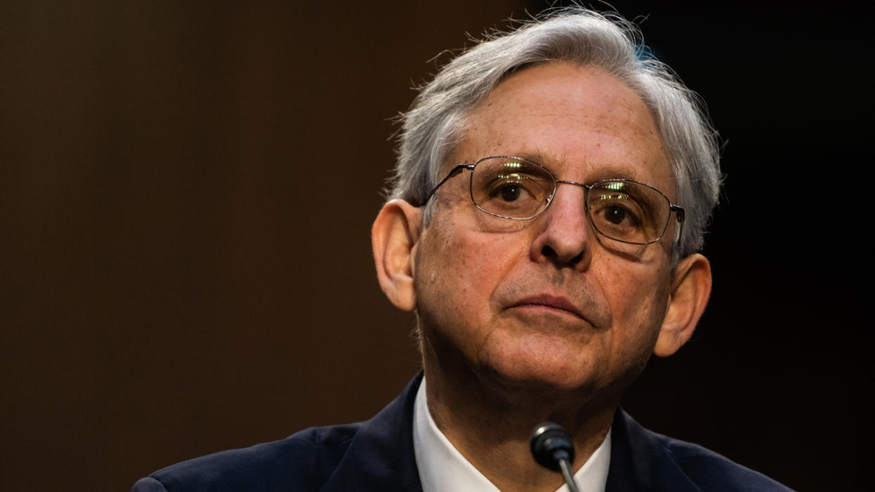 U.S. Attorney General nominee Merrick Garland speaks during his confirmation hearing in the Senate Judiciary Committee on Capitol Hill on February 22, 2021 in Washington, DC. (Demetrius Freeman-Pool/Getty Images)
