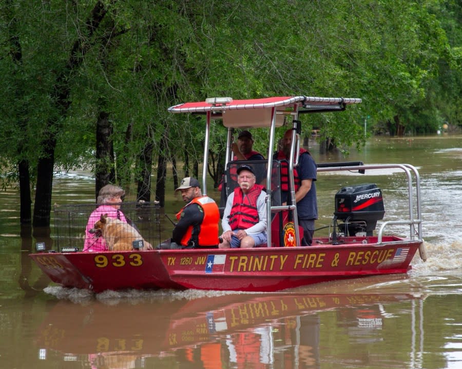 <em>Photo from severe flooding in Trinity County on May 2</em>