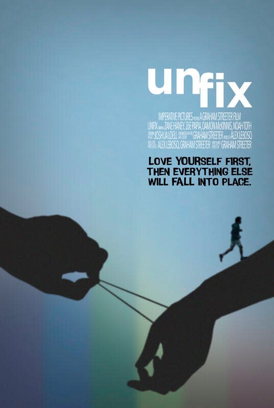 The poster for the film "Unfix."