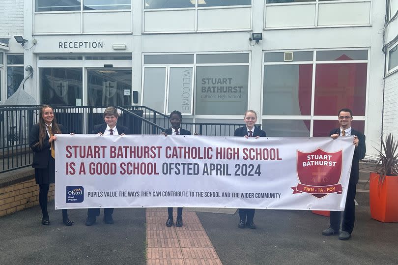 Pupils and staff at Stuart Bathurst Catholic High School are celebrating a Good Ofsted after coming out of special measures