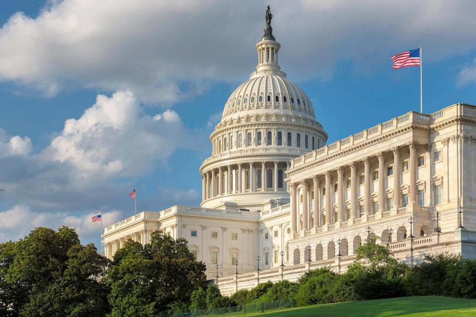 El Capitolio, la sede del poder legislativo en los Estados Unidos.