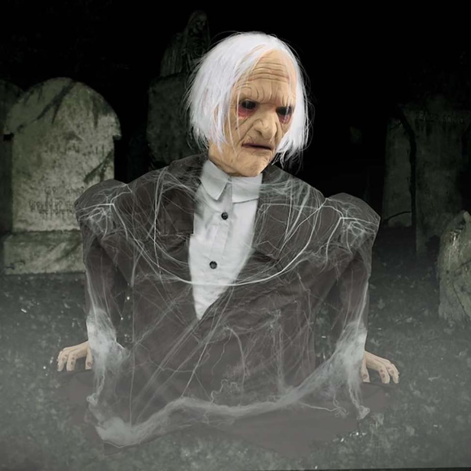 Best Outdoor Halloween Decorations Option Haunted Living 2-ft Pneumatic Gran