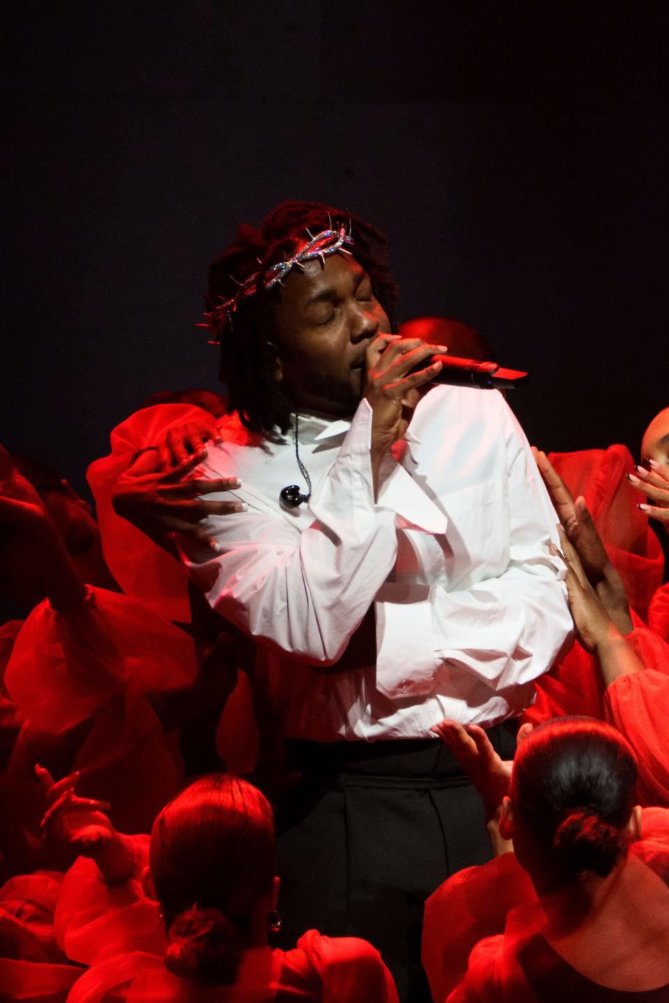 June 27, 2022: Kendrick Lamar performs at the Glastonbury Festival in Worthy Farm, Somerset, England.