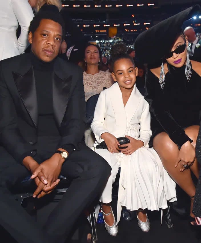 Beyonce y Jay Z con su hija mayor Blue Ivy