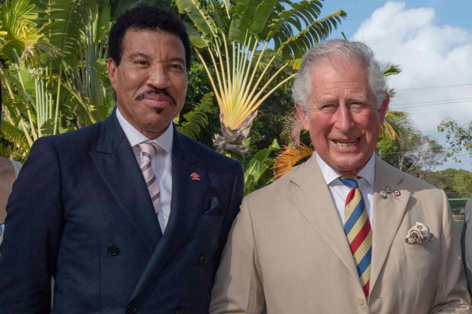 Arthur Edwards - Pool/Getty Lionel Richie (left) and King Charles (right) pose for a photo in Barbados