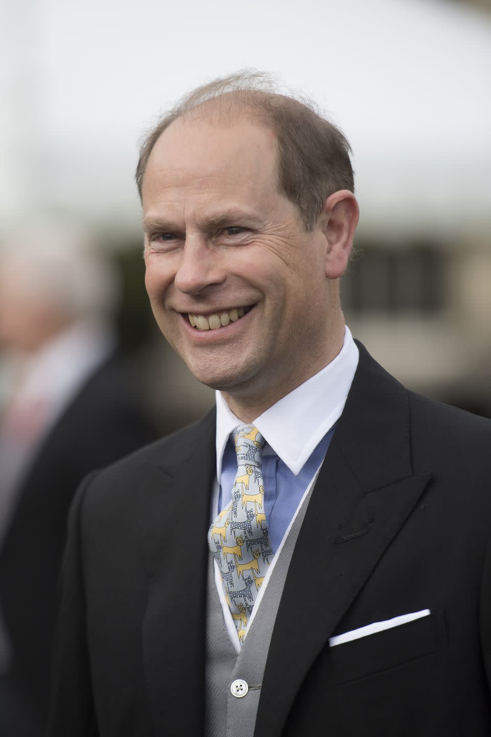 At a garden party at Buckingham Palace on May 16, 2017