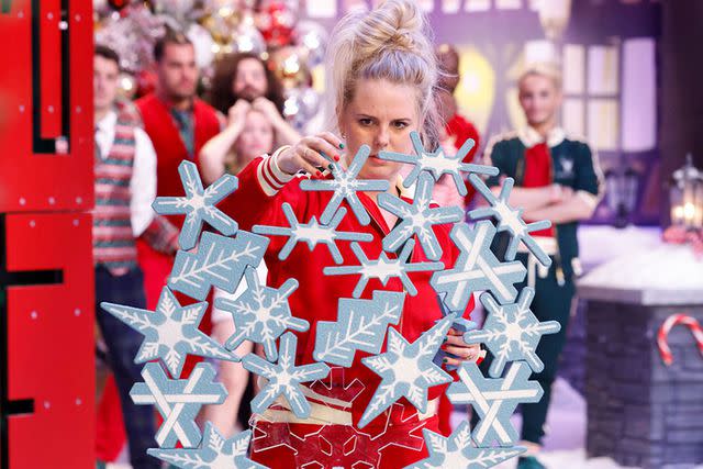 <p>Sonja Flemming/CBS</p> Winner Nicole Franzel and the cast of 'Big Brother Reindeer Games'