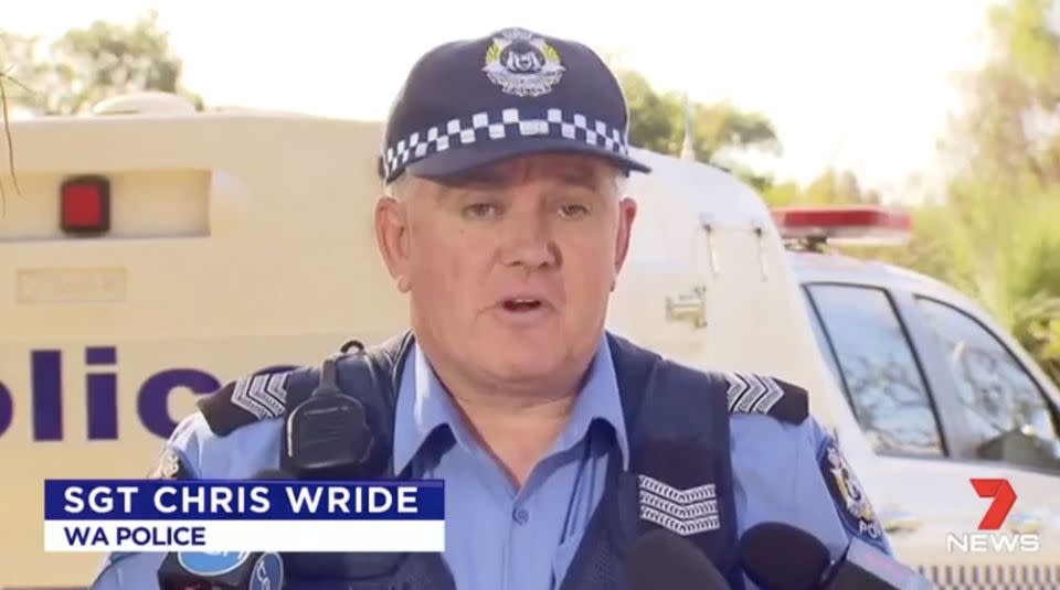 WA Police said the tragedy was distressing for all concerned. Source: 7 News