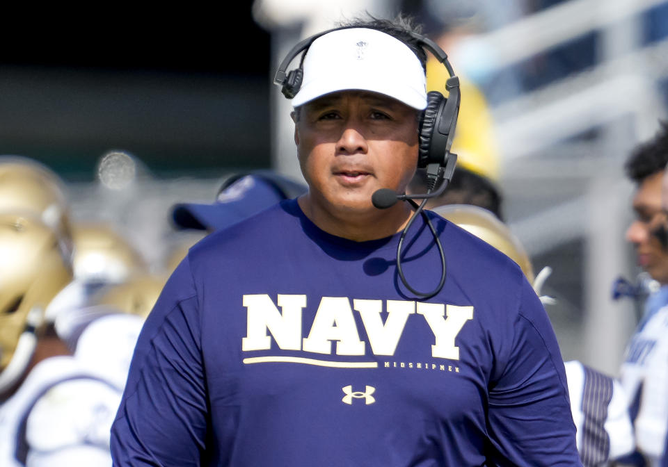Navy Midshipmen head coach Ken Niumatalolo