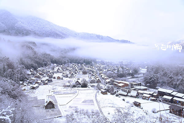 冬季來訪合掌村將會看見夢幻的雪白世界 (圖片來源／白川村通信)