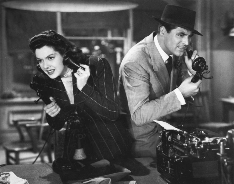 Cary Grant and Rosalind Russell in ‘His Girl Friday’Columbia Pictures