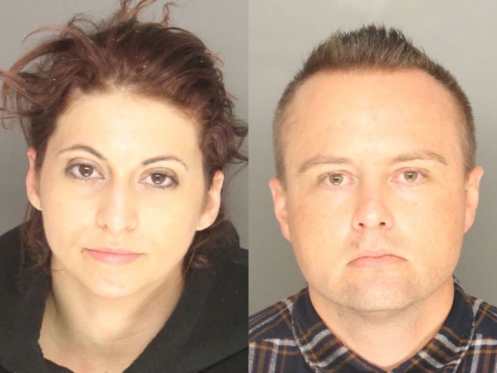 Kimberly Machleit, 35, and Donald Anderson, 37, were arrested on Tuesday, police said. ( Santa Barbara County Sheriff's Office)