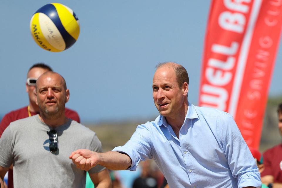 Prince William channels his inner Baywatch babe on beach day