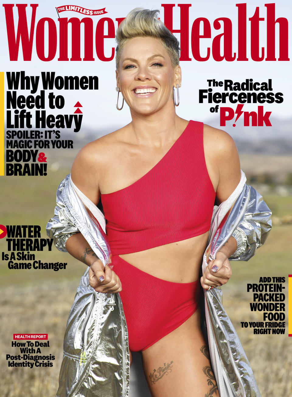 Pink talks about her mental and physical health in Women's Health. (Photo: Andrew Macpherson for Women's Health)