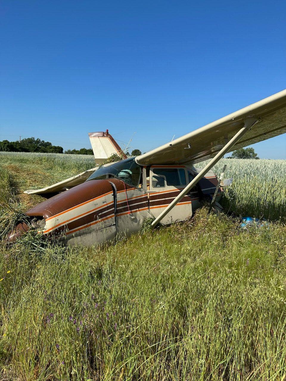 This single engine plane crashed at it was attempting to land at Redding Regional Airport on Saturday, May 23, 2023.