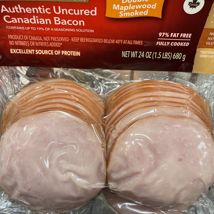 pack of Canadian bacon