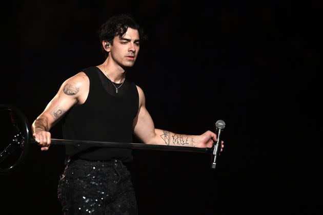 Joe Jonas of the Jonas Brothers performs in support of their 