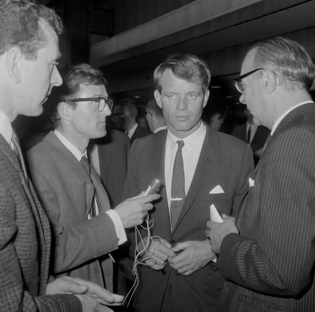Politics – Senator Robert Kennedy – London Airport