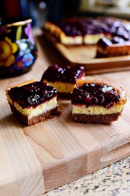 Blackberry Cheesecake Squares