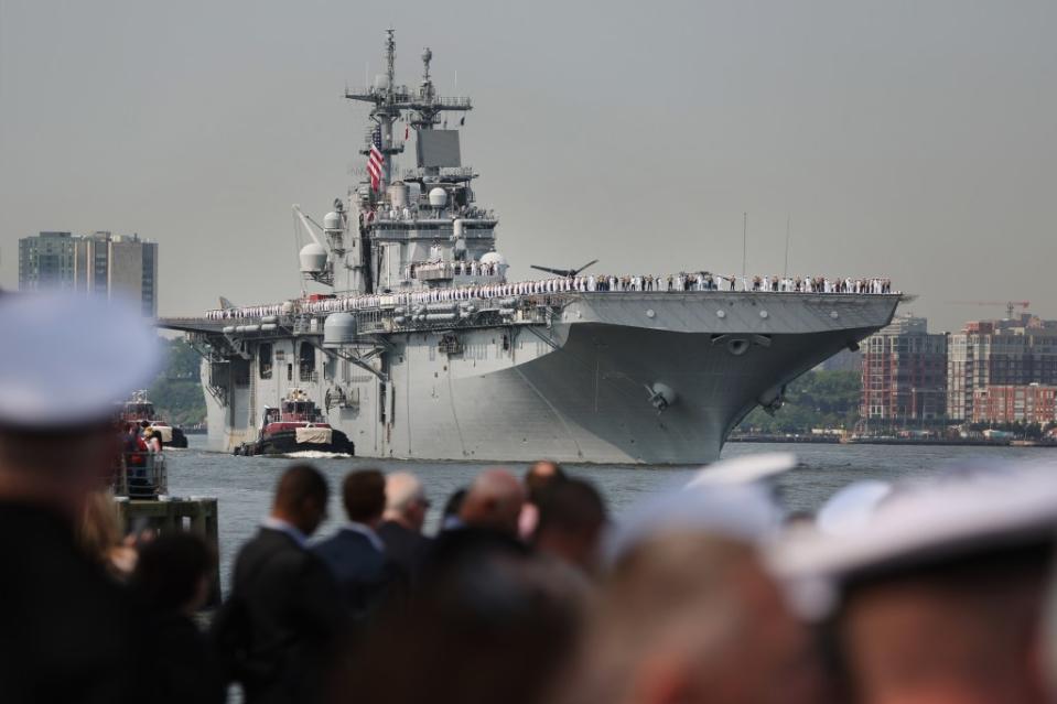 Manhattan’s Intrepid Museum is hosting a viewing party aboard the flight deck of the USS Intrepid aircraft carrier, where visitors will also receive commemorative eclipse glasses. Getty Images