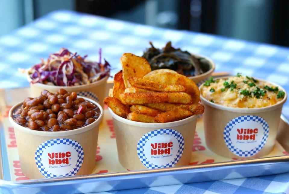 Side dishes at Vibe BBQ.