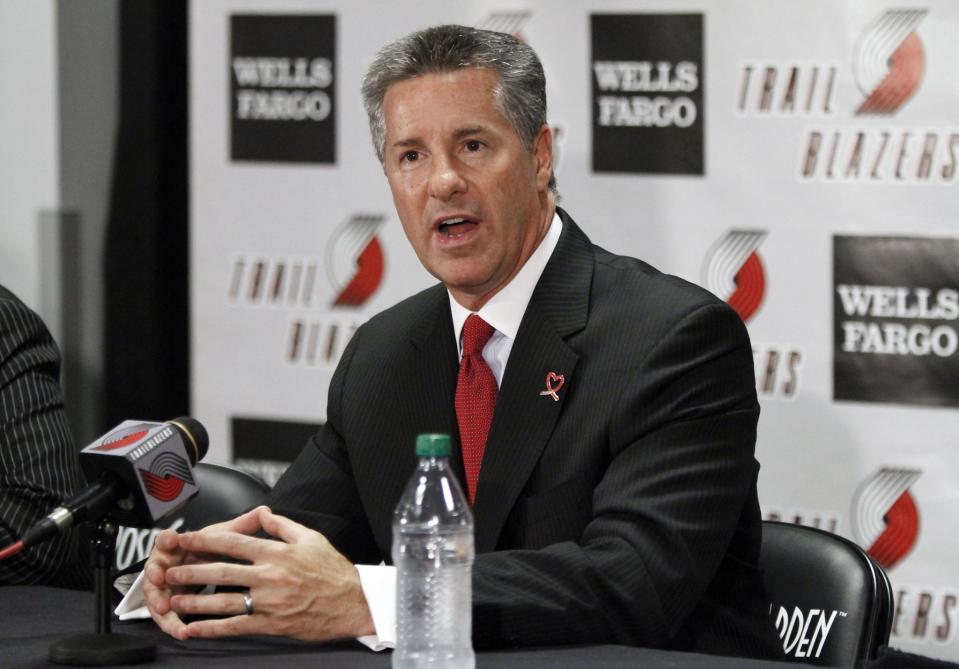 The Blazers hired Neil Olshey in 2012. (AP)