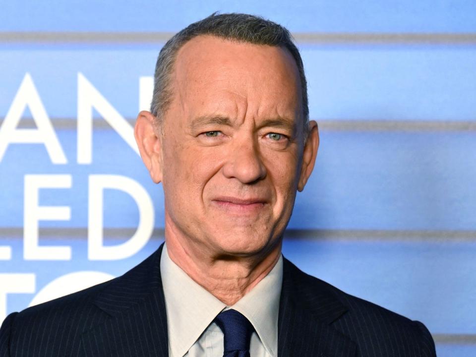 Tom Hanks photographed on 9 January 2023 (AFP via Getty Images)