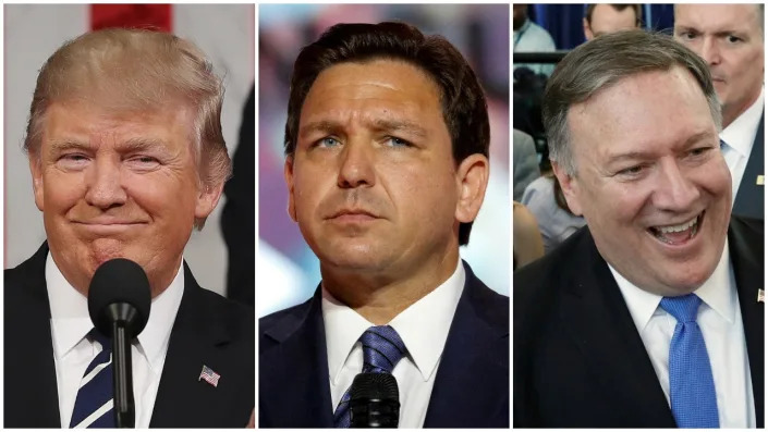 Trump, Pompeo and DeSantis at public events 