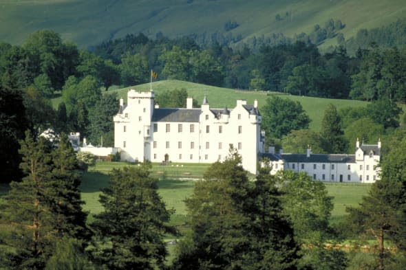castle, Blair Atholl, Tayside, Scotland.