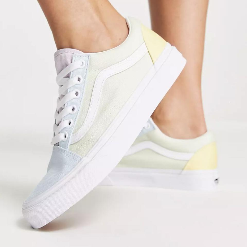 <p><strong>Vans</strong></p><p>asos.com</p><p><strong>$55.00</strong></p><p>Vans will never, <em>ever</em> go out of style. These are just the facts. We're loving these because they've got a pretty, mesmerizing color-block finish.</p>