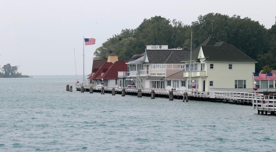 A view of some of the homes on Harsens Island off Lake St. Clair on Wednesday, July 26, 2023.