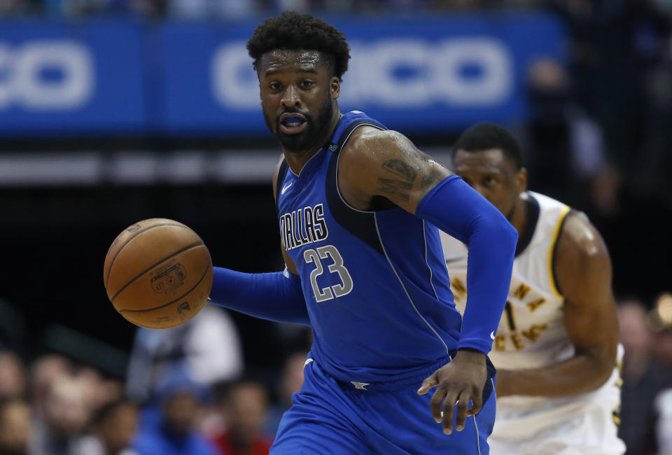 Wesley Matthews is in his ninth NBA season. (AP)