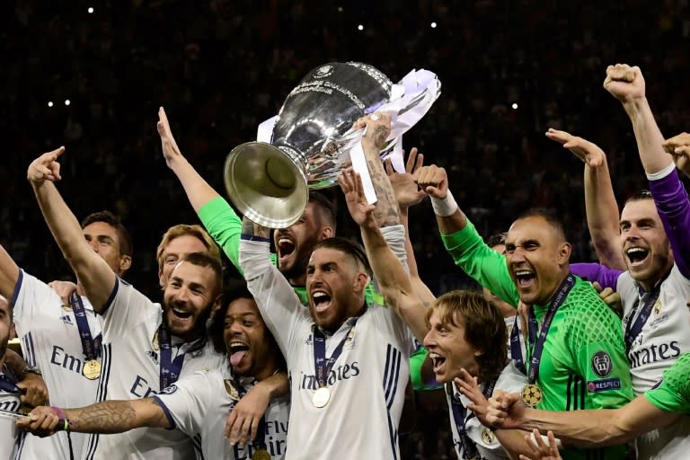 Captain fantastic: Sergio Ramos is looking to lift the Champions League for a third straight season