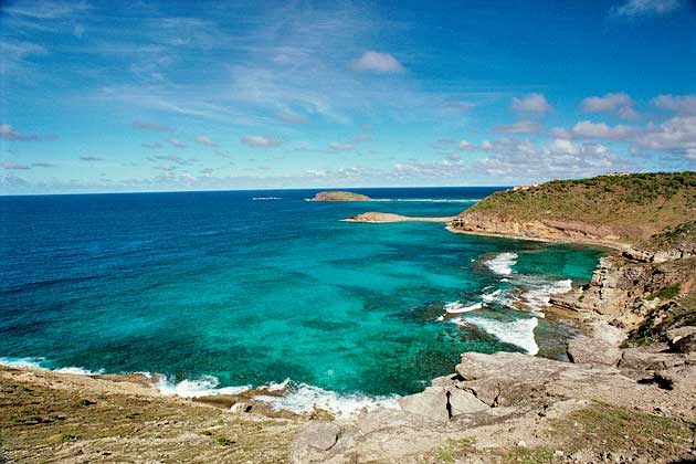 St Bart's, a volcanic island in the Caribbean, is famous for dreamy beaches. Its French cuisine and culture makes it a hotspot with wealthy tourists. 