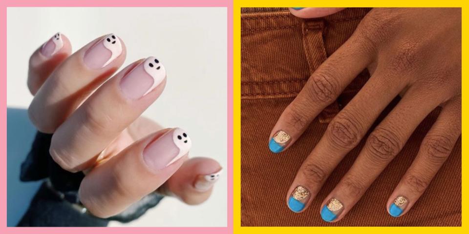 35 autumn nail designs that will elevate your pumpkin spice latte pic