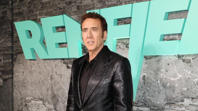 Nicolas Cage Shines in a Glittering Tom Ford Blazer at the Premiere of  'Renfield'