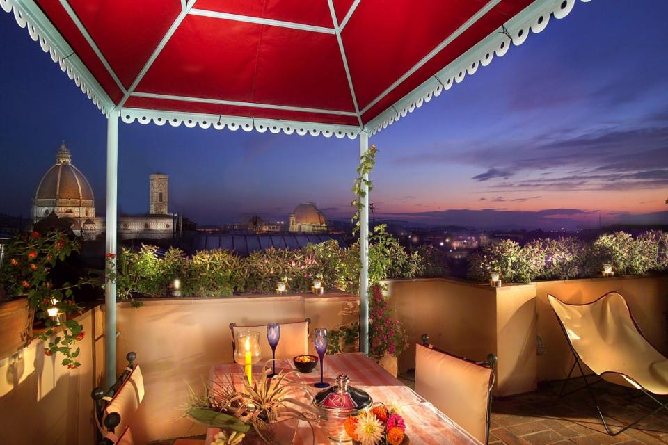 The terrace at Antica Johlea offers fantastic views of Florence (Antica Dimora Johlea)