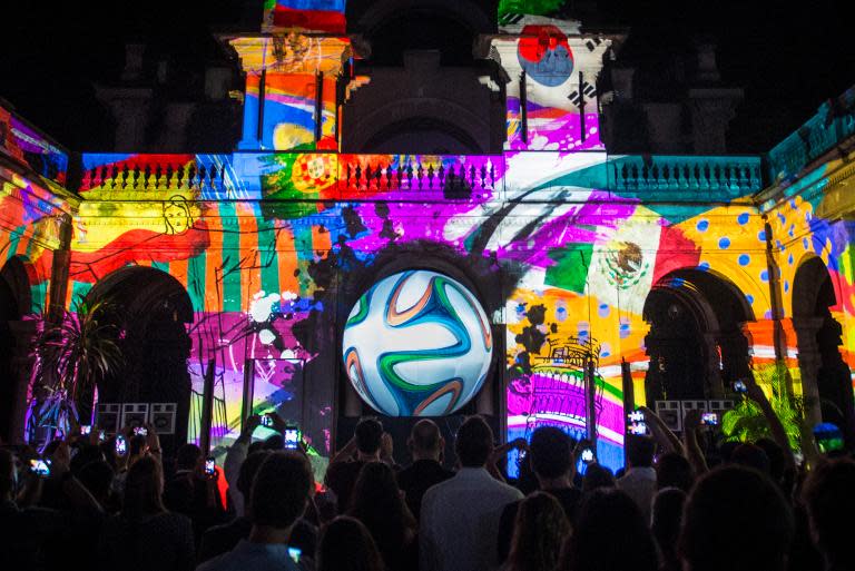 Brazuca, the official ball for the Brazil 2014 FIFA World Cup, is launched in Rio de Janeiro, Brazil, on December 3, 2013