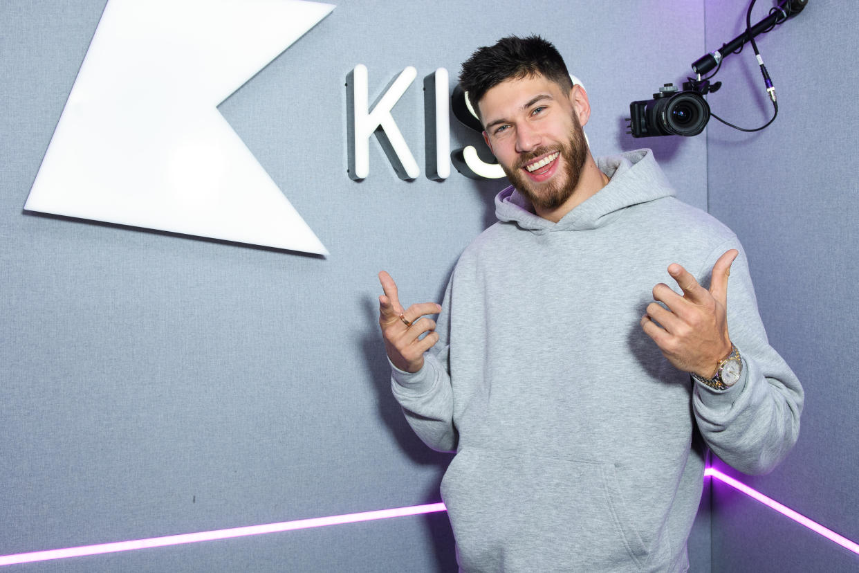 LONDON, ENGLAND - NOVEMBER 18: Jack Fowler during a visit to KISS FM on November 18, 2021 in London, England. (Photo by Joe Maher/Getty Images)