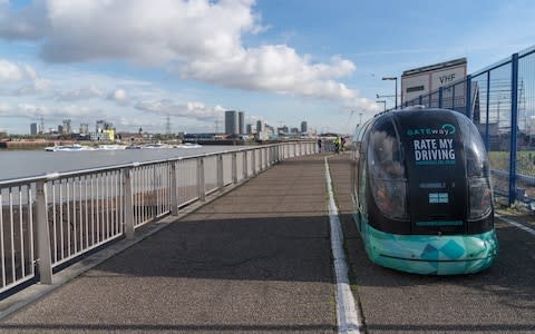 Driverless pods in London